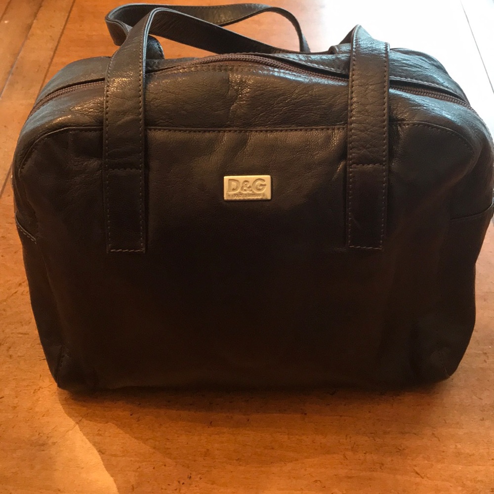 Dolce & Gabbana dark brown medium shoulder purse
